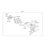 Diagram for Hyundai Tucson HVAC System Switch - P4708-30270