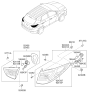 Diagram for 2011 Hyundai Tucson Light Socket - 92480-2S050