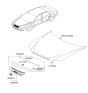 Diagram for 2006 Hyundai Sonata Grille - 86350-3K010