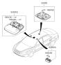 Diagram for 2007 Hyundai Sonata Dome Light - 92800-3K001-QS