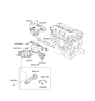 Diagram for 2006 Hyundai Santa Fe Exhaust Manifold Gasket - 28521-3C100