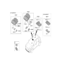 Diagram for 2019 Hyundai Kona Electric Dome Light - 92810-K4100-TTX
