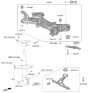Diagram for Hyundai Kona Electric Front Cross-Member - 62405-K4000
