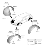 Diagram for 2022 Hyundai Kona Electric Wheelhouse - 86815-K4000