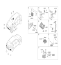 Diagram for 2022 Hyundai Kona Antenna - 95460-J9100