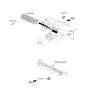 Diagram for Hyundai Kona Electric A/C Switch - 97250-K4AR0-RET