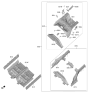 Diagram for Hyundai Kona Electric Floor Pan - 65100-K4000