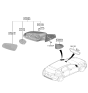 Diagram for Hyundai Kona Car Mirror - 87620-J9660-SAW
