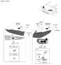 Diagram for Hyundai Kona N Tail Light - 92402-J9610