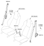Diagram for Hyundai Genesis Coupe Seat Belt - 88810-2M510-9P