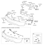 Diagram for Hyundai Genesis Coupe Bumper - 86610-2M321