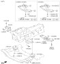 Diagram for Hyundai Genesis Coupe Engine Mount Bracket - 21850-2M205