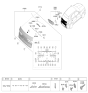Diagram for 2025 Hyundai Genesis GV70 Emblem - 86311-AR000