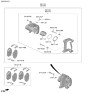 Diagram for 2024 Hyundai Genesis G90 Brake Pad Set - 58101-JIA00