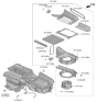 Diagram for 2024 Hyundai Genesis G90 Cabin Air Filter - 97133-D2000