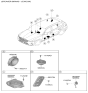 Diagram for Hyundai Genesis GV70 Car Speakers - 96350-AR500