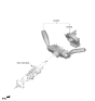 Diagram for 2024 Hyundai Genesis GV70 Turn Signal Switch - 934D2-AR580-4X