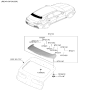 Diagram for 2024 Hyundai Genesis GV70 Spoiler - 87210-IT000-UYH