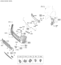 Diagram for 2024 Hyundai Genesis Electrified GV70 Parking Assist Distance Sensor - 99310-Q0000-WHT