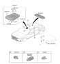 Diagram for Hyundai Genesis Electrified GV70 Dome Light - 92870-T1000-OCW