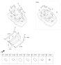 Diagram for Hyundai Sonata Hybrid Fuel Tank Strap - 31211-C1000