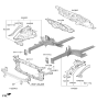 Diagram for Hyundai Sonata Hybrid Radiator Support - 64101-C1000