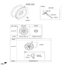 Diagram for 2016 Hyundai Sonata Hybrid Spare Wheel - 52910-E6110