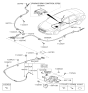 Diagram for 2019 Hyundai Sonata Parking Brake Cable - 59750-G8000