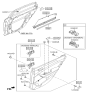 Diagram for 2018 Hyundai Sonata Power Window Switch - 93580-C1100