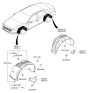 Diagram for Hyundai Mud Flaps - 86831-E6000