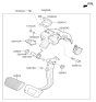 Diagram for 2016 Hyundai Sonata Hybrid Brake Pedal - 32800-E6100