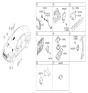 Diagram for 2015 Hyundai Sonata Horn - 96630-C1000
