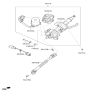 Diagram for 2016 Hyundai Sonata Hybrid Steering Column - 56310-E6700