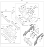 Diagram for Hyundai Sonata Hybrid Floor Pan - 65500-E6500