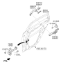 Diagram for 2016 Hyundai Sonata Hybrid Door Check - 79490-C1000