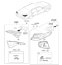 Diagram for Hyundai Sonata Hybrid Tail Light - 92404-E6120