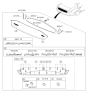 Diagram for 2016 Hyundai Sonata Hybrid Emblem - 86330-E6000