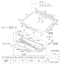 Diagram for 2019 Hyundai Elantra Windshield - 86111-F2530