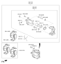 Diagram for Hyundai Elantra Brake Caliper - 58180-F2A00