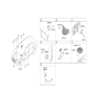 Diagram for Hyundai Elantra Air Bag Control Module - 95910-F2150