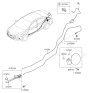 Diagram for 2016 Hyundai Elantra Fuel Door Release Cable - 81280-F2000