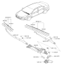 Diagram for 2024 Hyundai Ioniq 5 Wiper Blade - 98351-2W000
