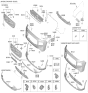 Diagram for 2024 Hyundai Tucson Parking Assist Distance Sensor - 99310-S1900-W6H