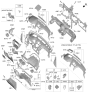 Diagram for Hyundai Santa Fe Hybrid Hazard Warning Switch - 93790-S1000