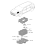 Diagram for 2022 Hyundai Santa Fe Battery Tray - 37150-P2000