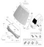 Diagram for Hyundai Santa Fe Windshield - 86110-S2310