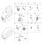 Diagram for Hyundai Santa Fe Air Bag Control Module - 95910-S2500