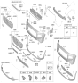 Diagram for 2024 Hyundai Tucson Parking Assist Distance Sensor - 99310-S1700-CA