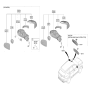 Diagram for 2019 Hyundai Santa Fe Car Mirror - 87620-S2200