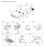 Diagram for 2013 Hyundai Santa Fe Sport Car Speakers - 96340-4Z200